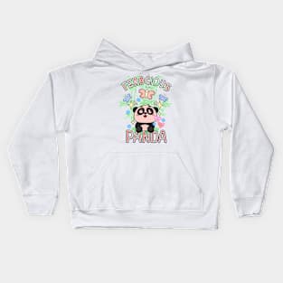 Panda For Kids Ferocious Sweet Panda Japanese Style Bamboos Kids Hoodie